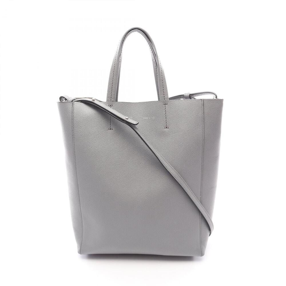 Celine Vertical Cabas Handbag Leather Gray